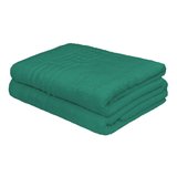 Set 2 Prosoape Bumbac 500 grame 2PRG512 Green Dark 70x130 cm